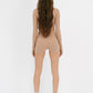 CORE Two Piece Set Crop and Shorts - Beige